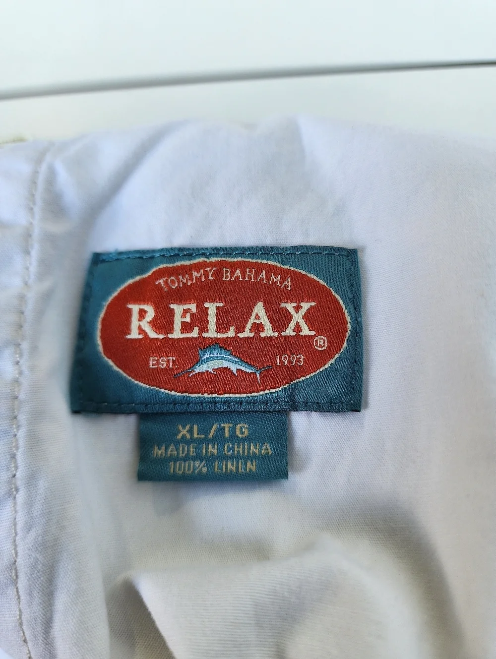 Tommy Bahama Relax Cargo Pants Mens Beige Cream Lightweight 100% Linen XL